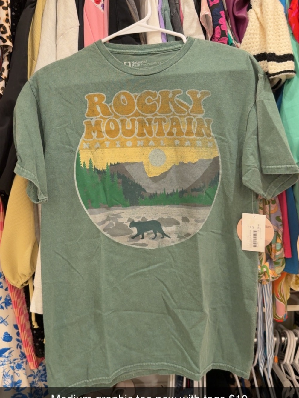 Rocky Mountain Graphic Tee - Green - National Park